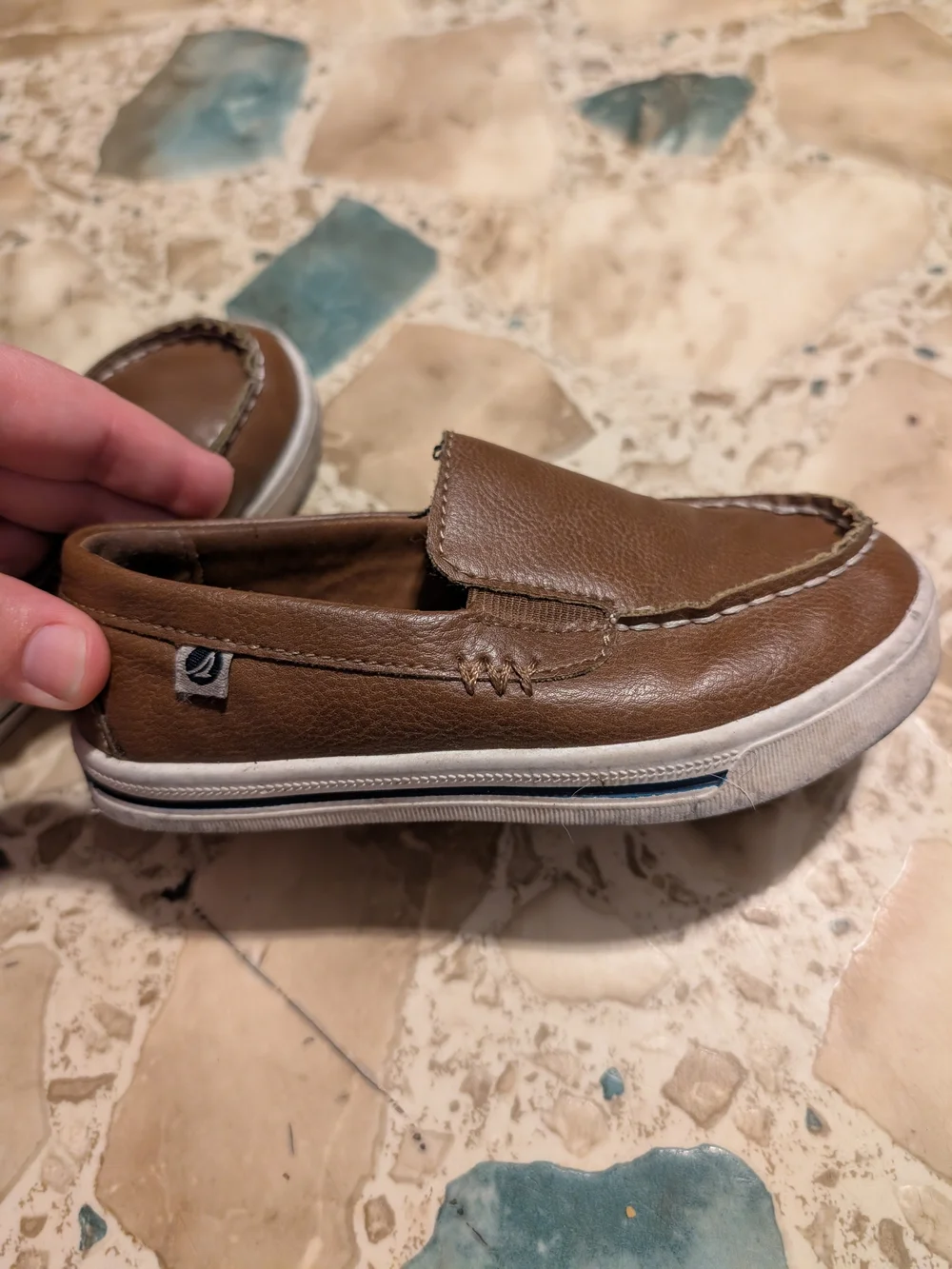 Sperry Brown Slip-On Boat Shoes for Men